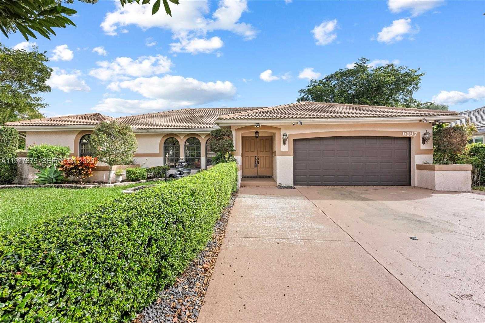 5197 NW 58th Ter Coral Springs Florida United States, for Sale, residential, Pierre J Denis, Realty 100