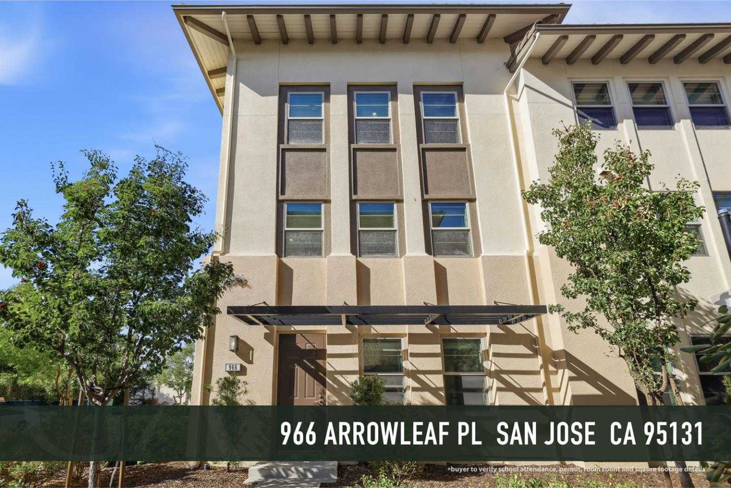 966 Arrowleaf Place San Jose California United States, for Sale, residential, Rosalie Frazier, InCom Example Brokerage