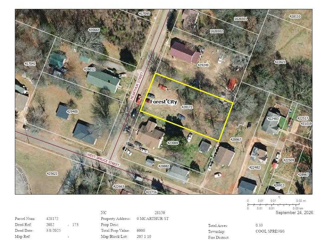 McArthur Street Forest City North Carolina United States, for Sale, commercial,  , 4 Seasons Homes and Land Inc.
