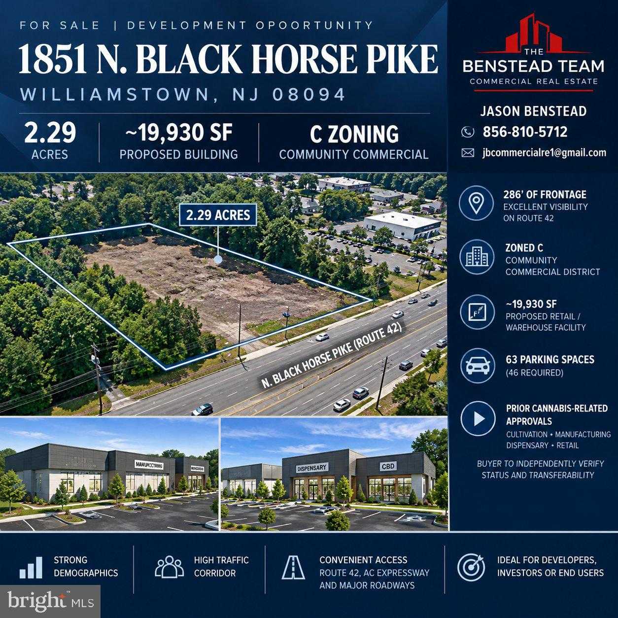 1851 N BLACK HORSE PIKE Williamstown New Jersey United States, for Sale, commercial, Bruno Tarquinii, Fairfax Realty Premier
